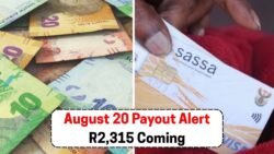 SASSA's August 20 R2,315 Pension Grant: Are You on the Approved Payment List?