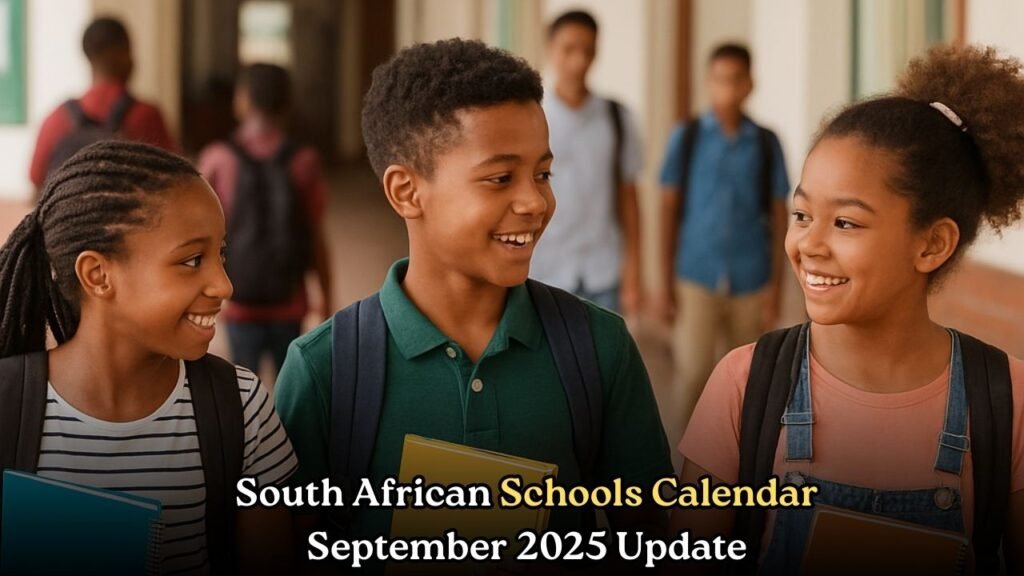 South African Schools Calendar September 2025 Update